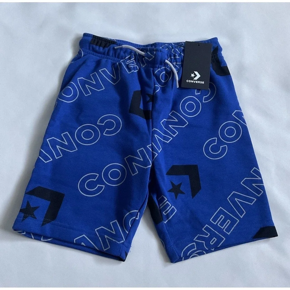 Converse Boys Fleece Short Blue Size S 8-10